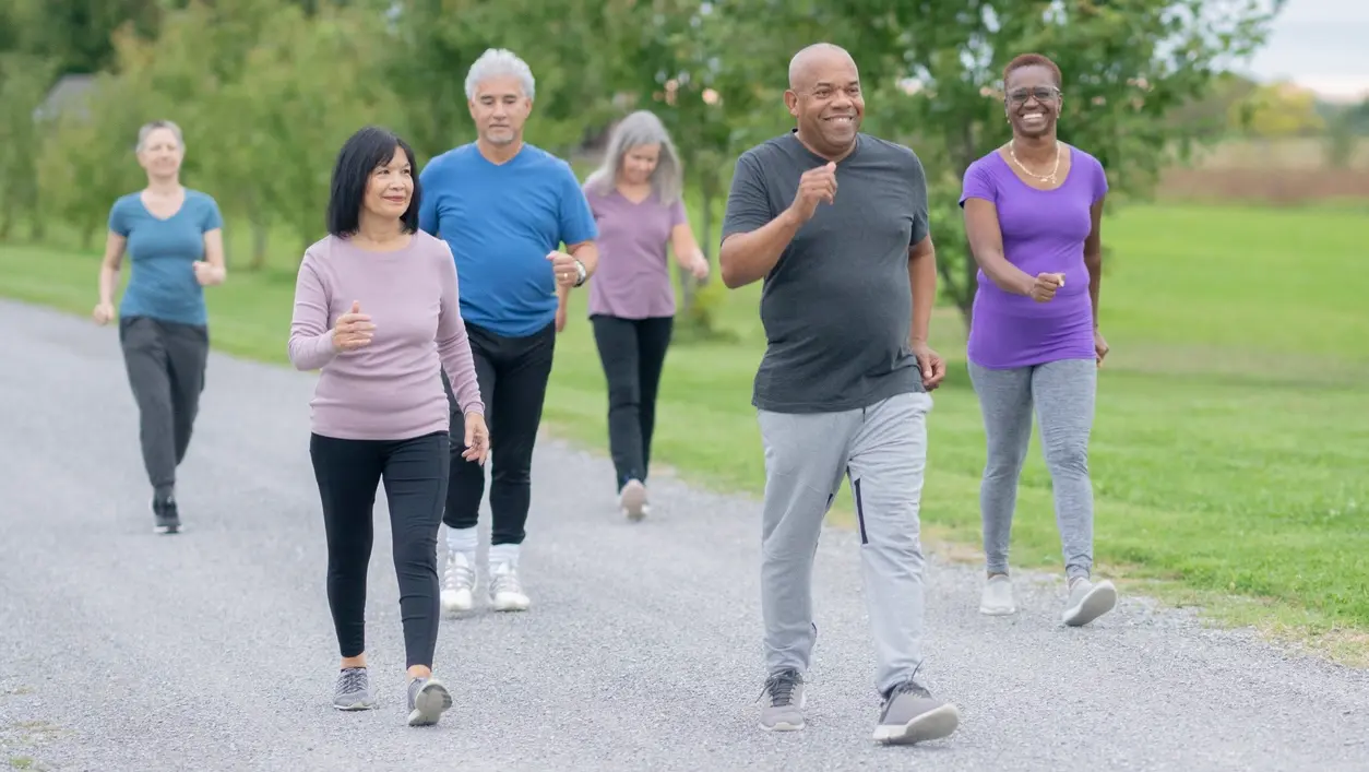 Health conscious senior enjoying improved mobility through effective weight loss comparison choices