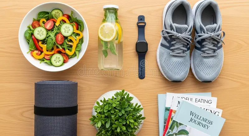 A healthy lifestyle setup supporting semaglutide for weight loss results