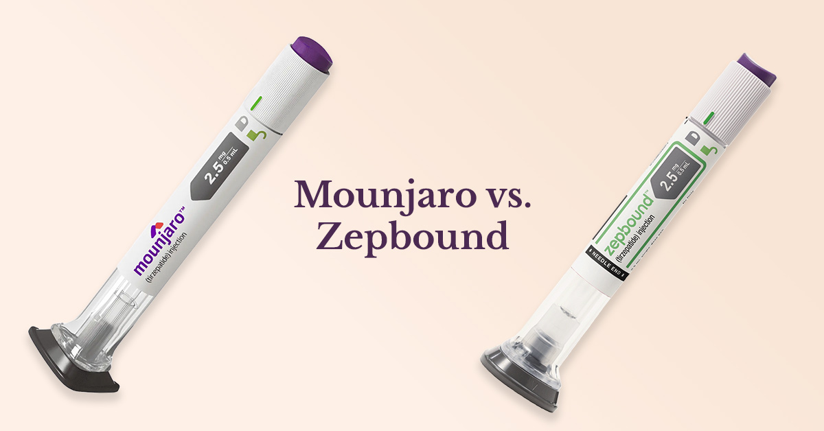 Comparison of zepbound vs mounjaro injection pens for weight management