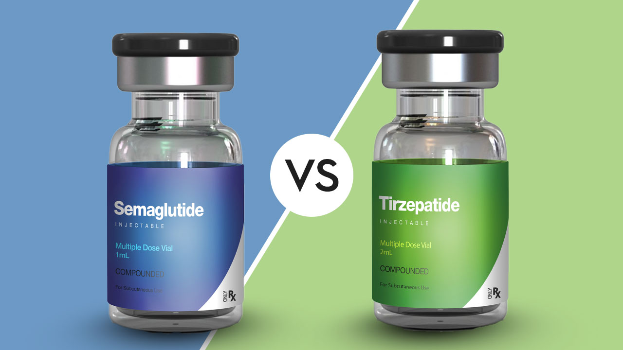 Tirzepatide vs semaglutide medical pens for obesity treatment and fat reduction